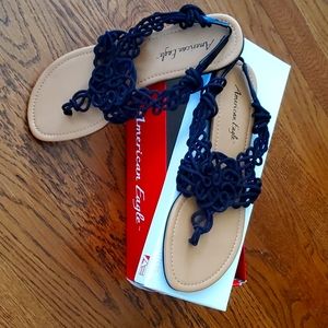 Sandals - 8.5 - Black - American Eagle